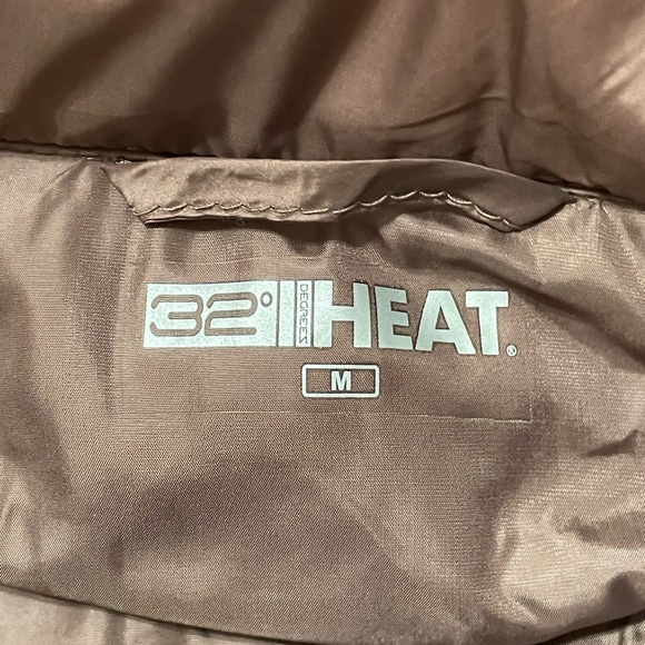 32 Degrees Heat Pinkish-Brown color Quilted Puffer Vest | Size Medium - Picture 7 of 12